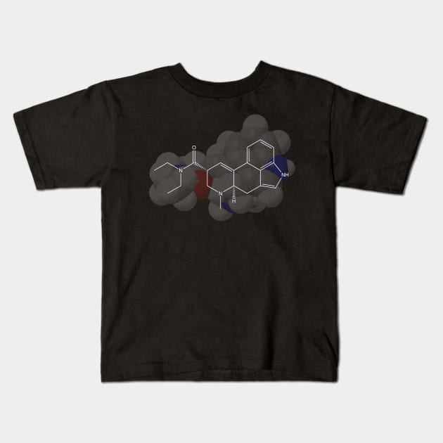 LSD Molecule Chemistry Kids T-Shirt by ChemECool